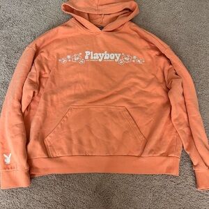 Playboy Orange Hoodie Sweater